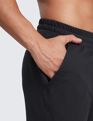 CRZ YOGA Mens Cloud Jersey Lightweight Sweatpants 30" Workout Casual Lounge Open Bottom Pants with Zipper Pockets4