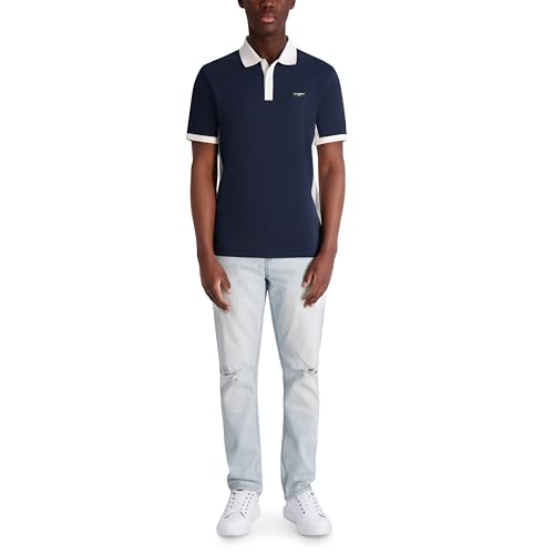 Karl Lagerfeld Men's Color Blocking Chest Logo Collared Polo2