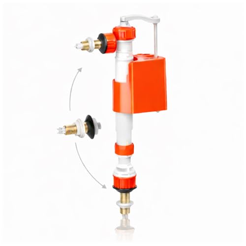 Válvula de Llenado para Cisterna WC Universal 3/8” – Mecanismo Ajustable Inferior y Lateral con Filtro – Repuesto Silencioso y Fácil Instalación, Fluvia