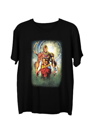 Image of Wear Your Opinion Men's S to 5XL Premium Combed Cotton Printed Half Sleeve T-Shirt (Design : Pavan Putra Hanuman)