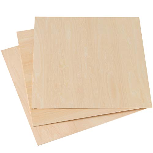 Zeonhak 20 Pack 10 X 10 X 0.12 Inches Square Unfinished Wood Pieces, Thin Plywood Wood Sheets With Sharp Corners, Unfinished Blank Wood Slices For Cricut Maker #TOP5
