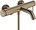 Produktbild hansgrohe Tecturis S - Badewannenarmatur Aufputz für 2 Verbraucher, Mischbatterie Badewanne mit Auslauf Länge 20,9cm , Brushed Bronze