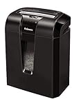 Diseño elegante y creativo Fellowes 63Cb triturador de Papel Corte Cruzado 23 cm Negro