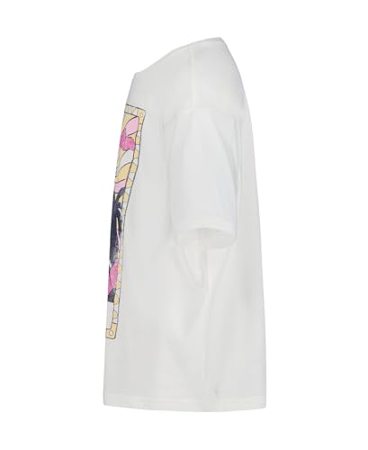 Image of Roxy Girls' Short Sleeve Oversized Fit Logo Tee, Crew Neck Graphic T-Shirt, Soft & Comfortable
