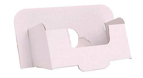 Stand-tienda estante modelos folleto tarjeta, cruce de A6, blanco, 50 piezas