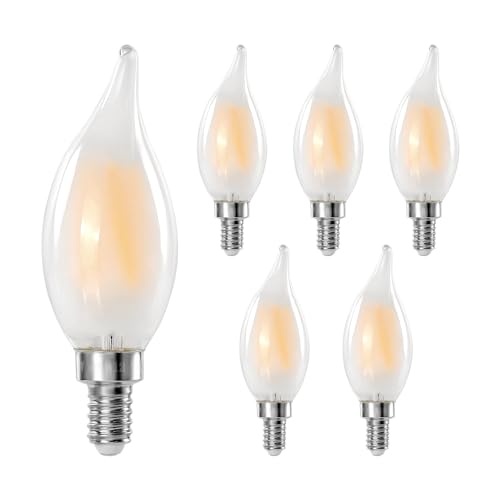 Decoaui Frosted C11 LED Chandelier Bulb