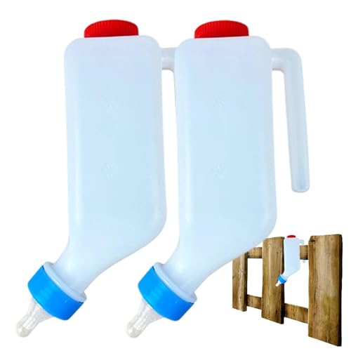 Bouteille d'alimentation pour chèvres,Biberon Gradué pour Chevreaux - Biberon suspendable pour agneaux - pour Clôture Extérieure Ferme Élevage Abreuvoir Bébé Chevreau