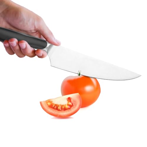 Avilia Coltello da Cucina 14cm in Acciaio Inox – Affilatura Professionale, Impugnatura Ergonomica, Ideale per Affettare Salumi, Frutta e Verdure – Lavabile in Lavastoviglie