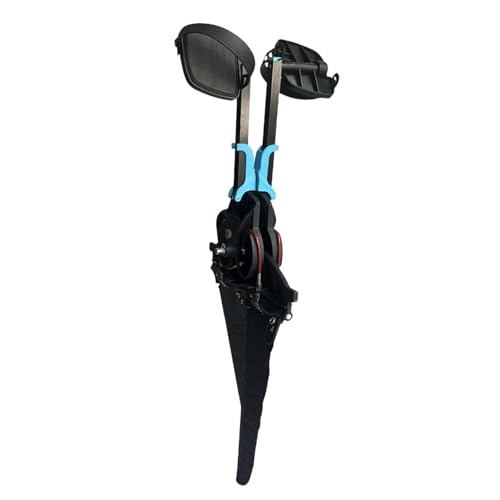 getuse Sistema de pie para kayak, sistema de pedal de aleación de aluminio de repuesto directo, fácil de instalar, 34.25 pulgadas