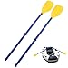 Cndiyald Boat Oars 2 Pack 45 Inch Detachable Foldable Portable Kayak Paddles Lightweight Plastic Oars for Inflatable Boat Fishing Travel Outdoor