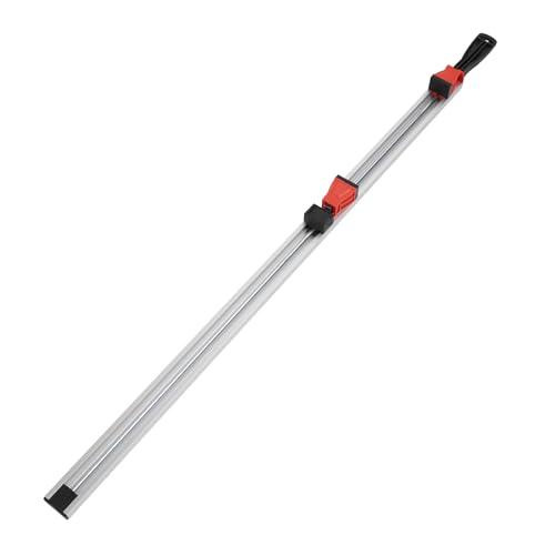 Gerade Schnittführung für Kreissägen, Klemmkante aus Aluminiumlegierung mit Gummierter Klemmfläche, Verstellbarer Begrenzer, NGX Deluxe Klemmkantenführung für Kreissägen