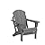 MUCHENGHY Folding Adirondack Chairs, Patio Chairs, Lawn Chairs, Outdoor Chair, Adirondack Chair Plastic, Fire Pit, Weather Resistant with Cup Holder for Deck, Backyard, Garden(Gray)