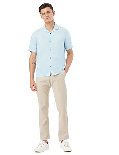 Image of FYLTR Men's Solid Rayon Casual Shirt with Resort Collar & Half Sleeves | Shirts for Men