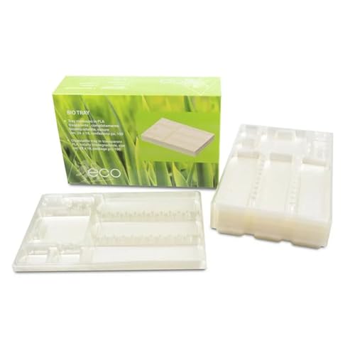 100 Bandejas desechables 28 * 18cm para clinica dental - Bandejas de plástico eco biodegradables
