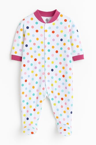 EIO® 100% Cotton Rompers Sleepsuits Jumpsuit Night Suits for Infants Newborn Baby Boys & Girls Pack of 3