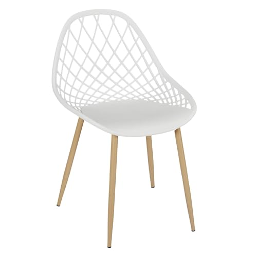 Chaise extérieure blanche Málaga en résine haut de gamme résistante
