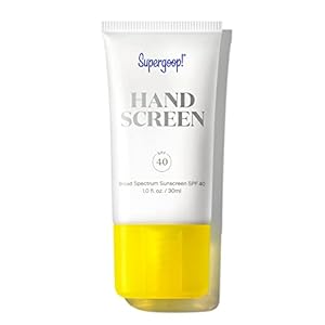 Supergoop! Handscreen SPF 40, 1 fl oz – Preventative, SPF Hand Cream For Dry Cracked Hands – Fast-Absorbing, Clean ingredients, Non-Greasy Formula – With Sea Buckthorn, Antioxidants & Natural Oils