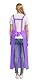 Nanxson Unisex Schürze TPU wasserdichte Schürze H-förmiger Schultergurt Arbeitsschürze für Haustier Pflege CFS0009 Purple