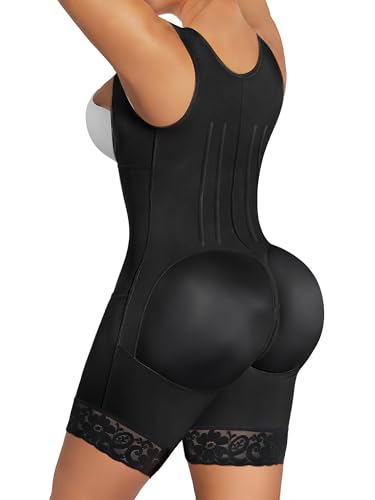 SHAPERX Women's Fajas Colombianas Tummy Control Shapewear Double Compression Postpartum Body Shaper with Zipper & Hooks2