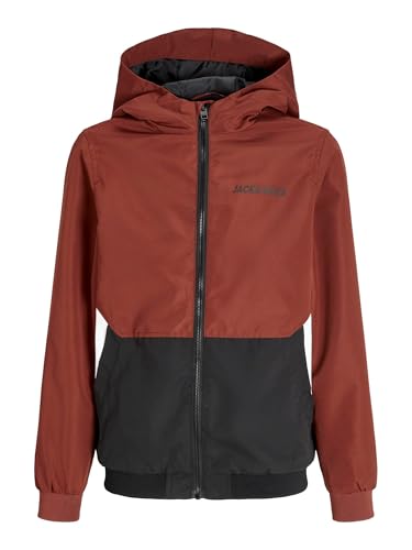 JACK & JONES Veste softshell pour garçon, veste junior, Henné, 16 ans