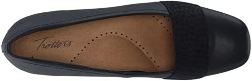 Trotters Women's Flats, Navy Veg/Croco Gore, 10.5 Narrow | Image 4