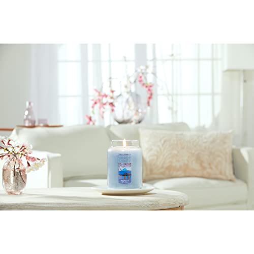 Yankee Candle Majestic Mt. Fuji Large Jar Candle,Light Blue, Coconut Scent