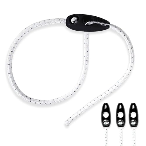 Marineo Segeleinbinder Zeising Gummispanner Quick Clip Ø5mm 75cm - Gummizeising für sichere, stufenlose Verstellbarkeit, langlebig, Segel Banner Planen - 4 Stück