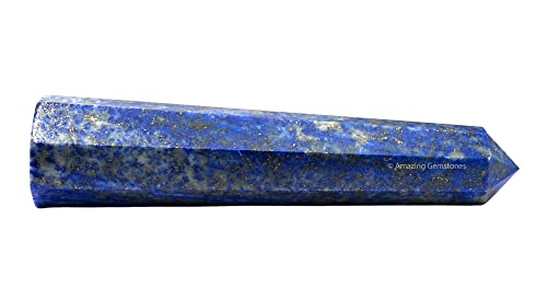 Image of Amazing Gemstone Lapis Lazuli Crystal Towers ~ Natural Healing Crystal Point Obelisk for Reiki Healing and Crystal Grid (3 inch to 4 inch INCH)