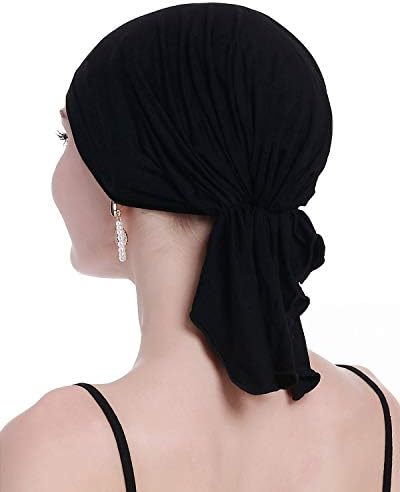 osvyo Cotton Chemo Turbans Headwear Beanie Hat Cap for Women Cancer Patient Hairloss
