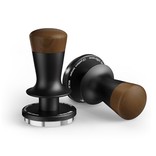 MHW-3BOMBER 53.35mm Coffee Tamper Self-Leveling Espresso Tamper with 2-Spring Auto-Rebound 54mm Tamper Tool for Espresso Machines Barista Tool T7127