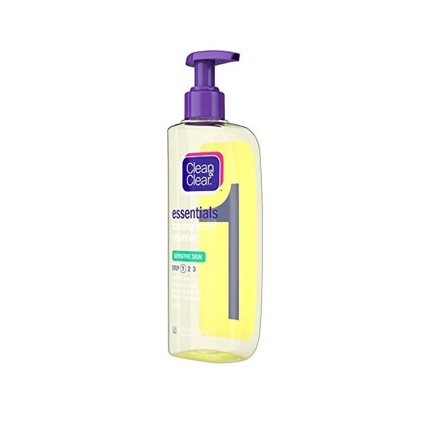 Clean-Clear-Essentials-Foaming-Facial-Cleanser-for-Sensitive-Skin-Oil-Free-Daily-Face-Wash-to-Remove-Dirt-Oil-Makeup-8-fl-oz Clean & Clear Essentials Foaming Facial Cleanser for Sensitive Skin, Oil-Free Daily Face Wash to Remove Dirt, Oil & Makeup, 8 fl. oz
