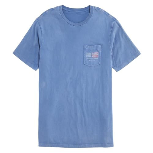 vineyard vines Men's Drift Dye Surf Minimal Flag Short-Sleeve Pocket Tee2