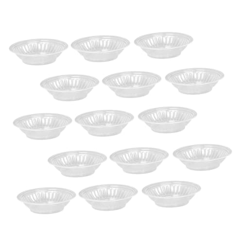 Frcolor 30個 使い捨て調味料皿 軽量透明ソースディップトレー 薬味皿 小皿 ピクニックやテイクアウトに 折れにくく携帯便利