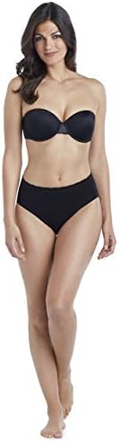 ELLEN TRACY Company Microfiber and Satin Strapless Bra - 34B, Black