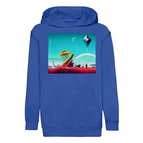 Sweat à capuche enfant planète inconnue avec finitions fantastiques premium