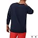 Champion Men's Crewneck Fleece Sweatshirt, Standard Fit, Midweight, Script Logo, Available in Regular and Big & Tall, Navy Small - Small Script Logo, Large