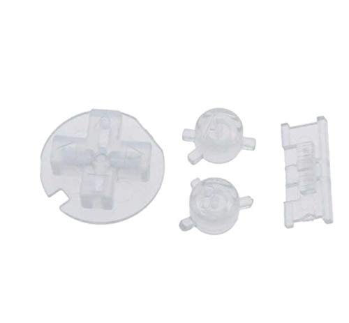 Image of Plastic Power ON Off Buttons Keypads Replacement for Gameboy Color GBC Button A B Control Button D Pads (Clear)