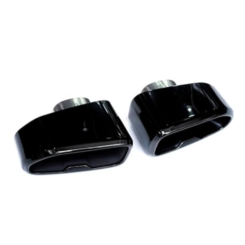 Embout d'échappement carré en inox noir anti-corrosion pour BMW X3