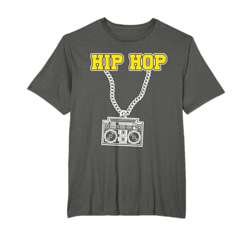 Hip Hop Rap Rapper graffiti música dança de rua Breakdance t-shirt, Preto, S