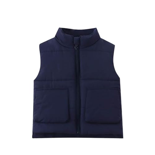 Kids Girls Boys Warm Puffer Down Vest Sleeveless Windproof Jacket Gilets Cloud Puff Waistcoat Padded Coat 0-8 Years
