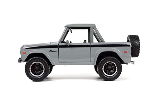 Jada Toys Just Trucks 1973 Ford Bronco 1:24 Gris miniatura 4