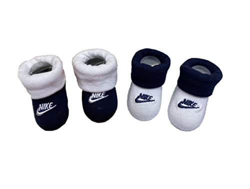 Nike Infant Baby Futura Booties 2 Pack (0-6 Months, O(NN0048-695)/W)