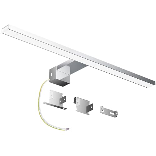 Hommie Aplique Espejo Baño 50CM 12W 1549LM, Luce Naturale 4000K per Luce Specchio Bagno, 230V, Alluminio Lampada da Bagno, IP44