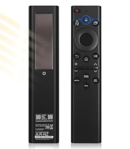 BN59-01385A Solar Voice Remote Replacement for Samsung TV Remote with 4 Shortcut Buttons, Compatible with Samsung Smart TVs 2018~2025 4k 8K Ultra HD Neo QLED, The Frame and Crystal UHD Series
