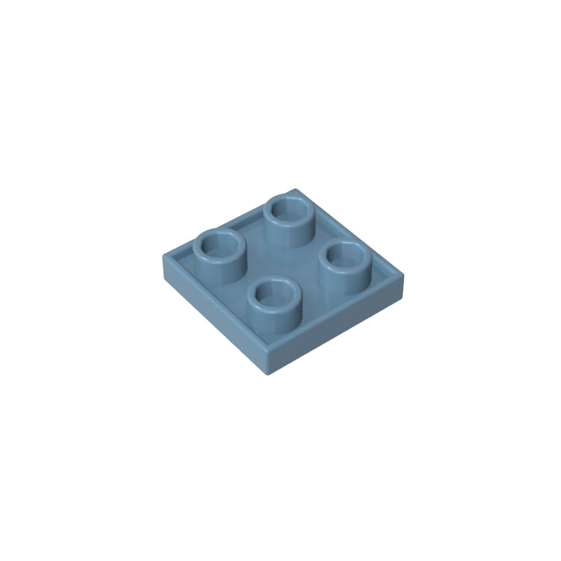 GDS-90248 2x2 Double-Sided Plate MOC Building Blocks, Sand Blue, 50 PCS — image 1