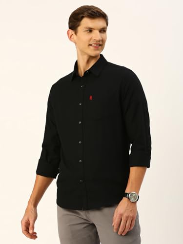 Image of Thomas Scott Men Classic Slim Fit Cotton Casual Full Sleeves Shirt