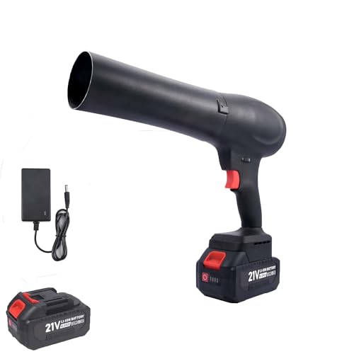 Sopladores de Hojas 21V, Mini Soplador de Hojas Bateria de Hojas con Turbocompresor Velocidad del Aire 130000RPM, 1 pc Baterry 4000 mAh, Adecuado para el Mantenimiento del Jardín