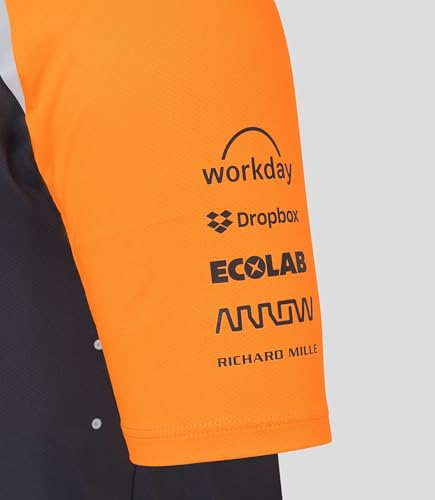 Castore McLaren F1 2025 - Camiseta para hombre, Phantom / Autumn Glory, Medium