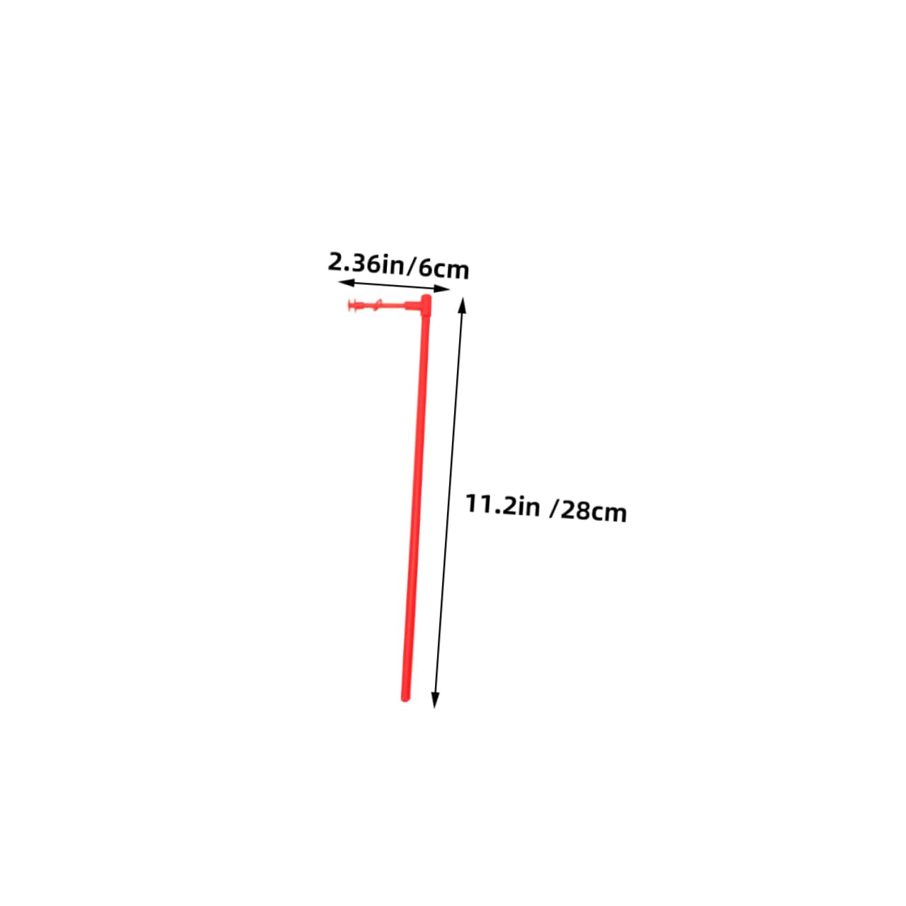 Hemoton 12pcs Reusable Rods for DIY Windmill Making Durable Plastic Replacement Bars for Garden Windmills and Craft Projects Sturdy and Convenient