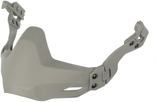 Rail Mounted Lower Face Shield for Tactical Helmets